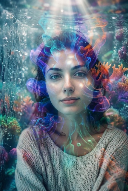 Surreal Underwater Portrait